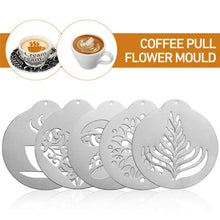 Load image into Gallery viewer, Professional Quality Stainless Steel Coffee Art Stencil Set - Toy Town Central