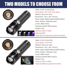 Load image into Gallery viewer, Rechargeable LED Flashlight
