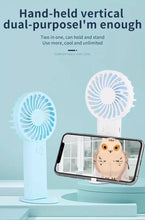 Load image into Gallery viewer, Neck Fan -Portable USB and Desk Top Mount or Handheld
