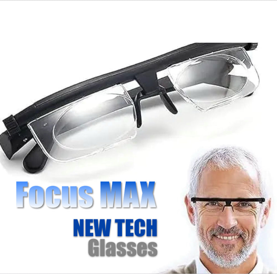 Focus MAX Glasses – Easy Dial-to-See Near & Far