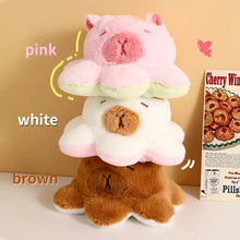 Load image into Gallery viewer, Creative Funny Flip Capybara Plush Toy Cute Stuffed octopus Keychain Bag Pendant Key Holder Decoration For Couple Gifts New
