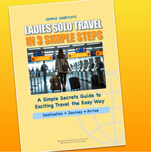 Load image into Gallery viewer, Ladies Solo Travel in 3 Simple Steps Guide ebook
