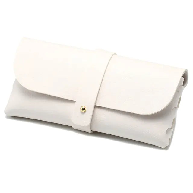 Personalized Faux Leather Glasses Case with Initials