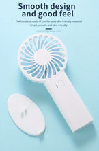 Load image into Gallery viewer, Neck Fan -Portable USB and Desk Top Mount or Handheld
