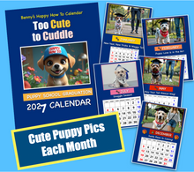 Load image into Gallery viewer, Super Cute Puppy Graduation 2027 Calendar + FREE Puppy Training eBook
