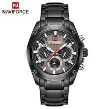 Load image into Gallery viewer, Designer Steel Band Sports and Business Chronograph by NAVIFORCE
