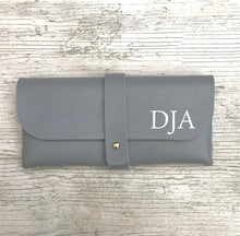 Load image into Gallery viewer, Personalized Faux Leather Glasses Case with Initials
