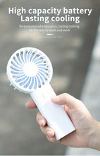 Load image into Gallery viewer, Neck Fan -Portable USB and Desk Top Mount or Handheld
