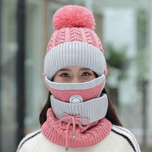 Load image into Gallery viewer, Super Stylish Women&#39;s Knitted Hat/Sacrf Cosy Combo
