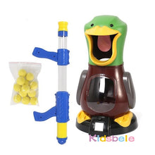 Load image into Gallery viewer, Soft Foam Ball Gun Shooting Game Toys For Children Indoor Interactive Novel Toys Duck Air Pump Powered Kids Gun
