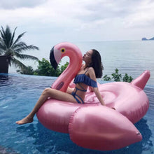 Load image into Gallery viewer, Giant Inflatable Flamingo 60 Inches Unicorn Pool Floats Tube Raft Swimming Ring Circle Water Bed Boia Piscina Adults Party Toys
