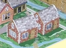 Load image into Gallery viewer, 3D Card Cut Out Town and Village Model Set - Toy Town Central
