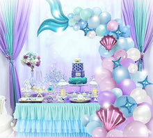 Load image into Gallery viewer, Mermaid Tail Balloon Arch Display ideal for Theme Birthdays or Special events Photo Shoots - Toy Town Central
