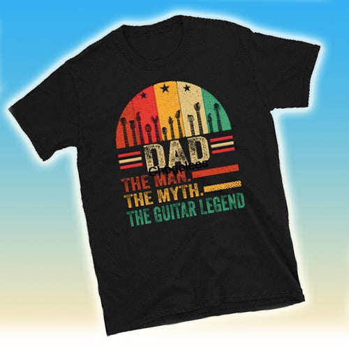 Guitarist Dad T shirt in 100% Quality Cotton - Toy Town Central