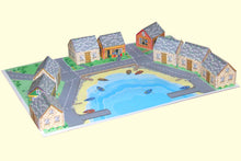 Load image into Gallery viewer, 3D Card Cut Out Town and Village Model Set - Toy Town Central
