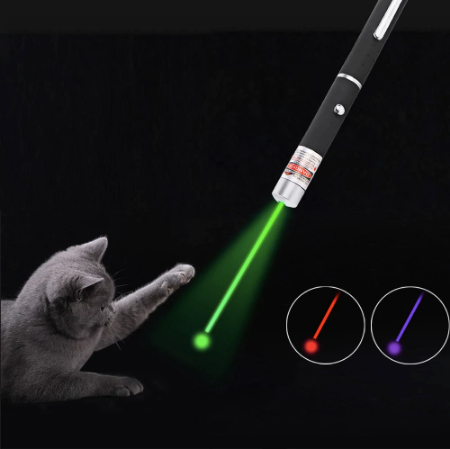 5MW Super LED Laser Pet Cat Toy Red Dot Light Sight 530Nm 405Nm 650Nm Interactive Laser Pen Pointer - Toy Town Central