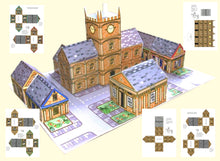 Load image into Gallery viewer, 3D Card Cut Out Town and Village Model Set - Toy Town Central
