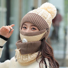 Load image into Gallery viewer, Super Stylish Women&#39;s Knitted Hat/Sacrf Cosy Combo
