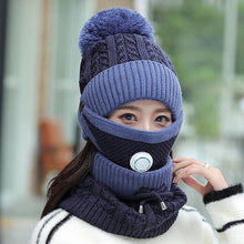 Load image into Gallery viewer, Super Stylish Women&#39;s Knitted Hat/Sacrf Cosy Combo
