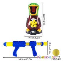 Load image into Gallery viewer, Soft Foam Ball Gun Shooting Game Toys For Children Indoor Interactive Novel Toys Duck Air Pump Powered Kids Gun
