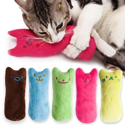 Funny Interactive Plush Cat or Kitten Chewing Toy Vocal, Teeth Grinding, Clawing help - Toy Town Central