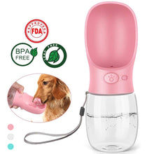 Load image into Gallery viewer, Portable Dog Water Bottle, Drinking feeder for Outdoor and Travel - Toy Town Central
