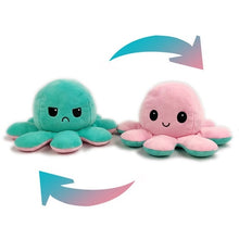 Load image into Gallery viewer, Adorable and Cute Reversible Flip Octopus Plush Toy with Color Choice - Toy Town Central
