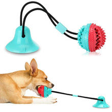 Load image into Gallery viewer, Dog Tooth Cleaning Silicon Suction Cup Tug Fun Toy, for exercise dog agility &amp; ball toothbrush - ideal for Puppies or larger Dogs - Toy Town Central
