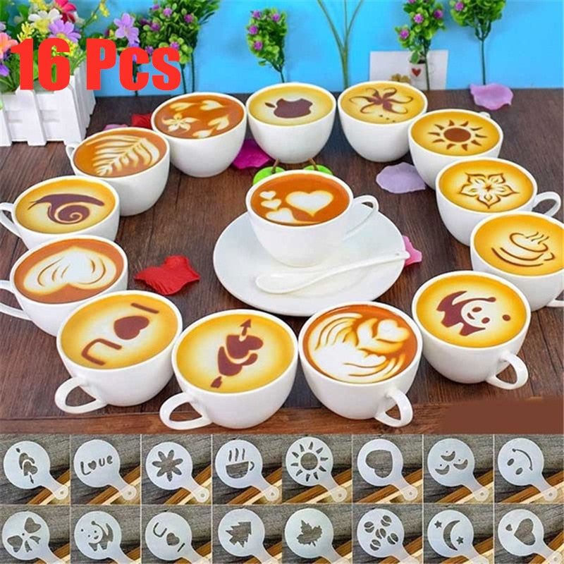 Super Easy Coffee Art Stencils - Toy Town Central